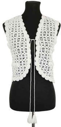 Gilet Cardigan en coton blanc Blanc - Maje - Modalova