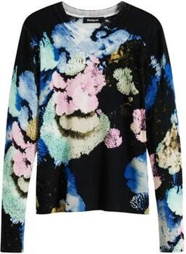 Pull JERS_NENUFAR_LACR 25WWJF46 Bleu - Desigual - Modalova