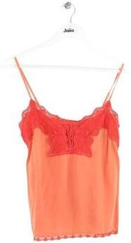 Debardeur Top sans manche en soie orange Orange - Belair - Modalova