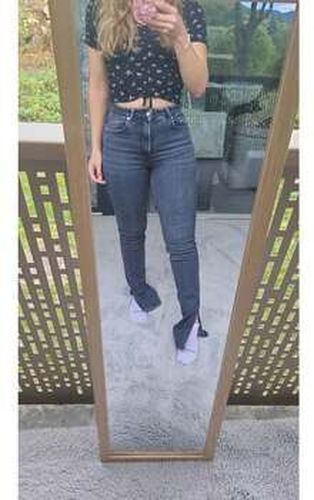 Jeans skinny Jean cheville fendue Gris - Zara - Modalova