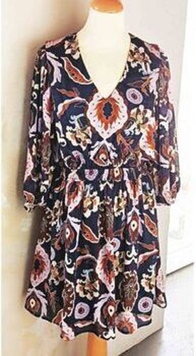 Robe courte robe à motifs fluide - taille 36 Multicolore - Promod - Modalova