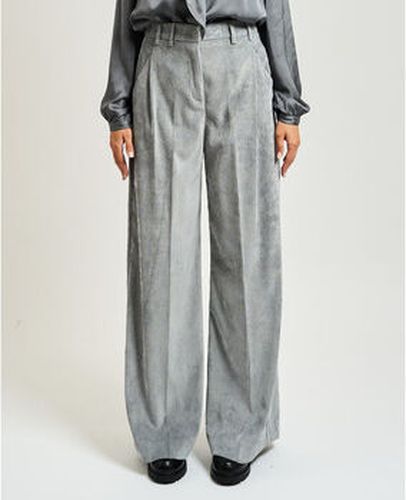 Pantalon Pantalon palazzo en velours Gris - Manila Grace - Modalova