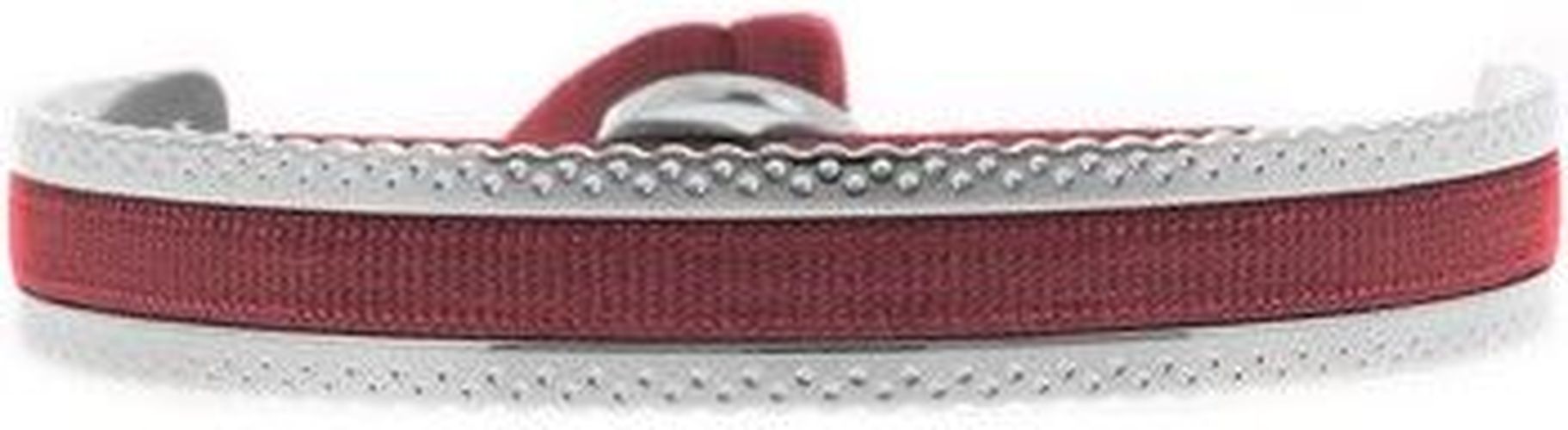 Bracelets Jonc Ruban argenté bordeaux 4 mm point Blanc - Les Interchangeables - Modalova