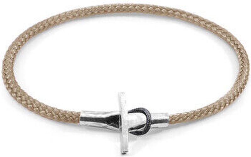 Bracelets Bracelet Cambridge Argent Et Corde Marron - ANCHOR & CREW - Modalova