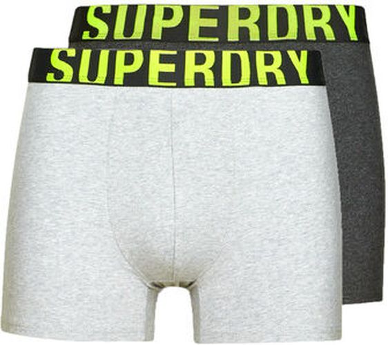 Boxers BOXER DUAL LOGO DOUBLE PACK Gris - Superdry - Modalova