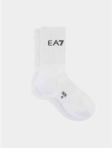 Chaussettes Emporio Armani EA7 245022 CC999-M0003 WHITE/BLACK Blanc - Giorgio Armani - Modalova