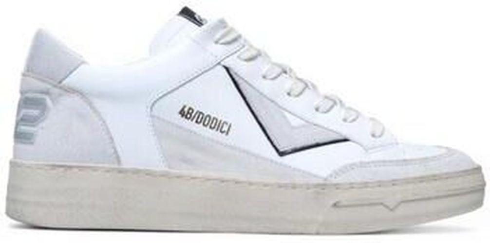 Baskets basses Baskets blanches noires Kyle Blanc - 4B12 - Modalova