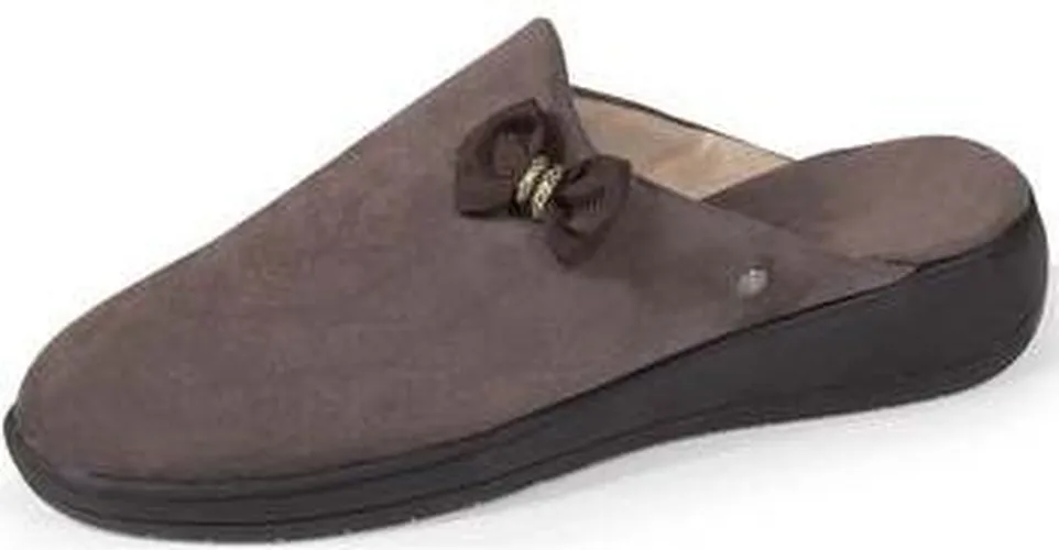 Chaussons Chaussons mules Talon Nœud Taupe Marron - Isotoner - Modalova