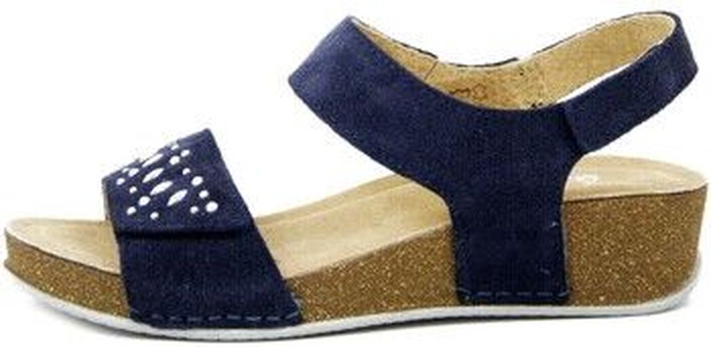 Sandales Chaussures, Sandales en Daim, Talon compensé-7739 Bleu - Atema - Modalova