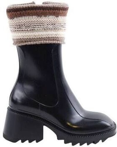 Boots Chloe Boots en cuir Noir - Chloé - Modalova