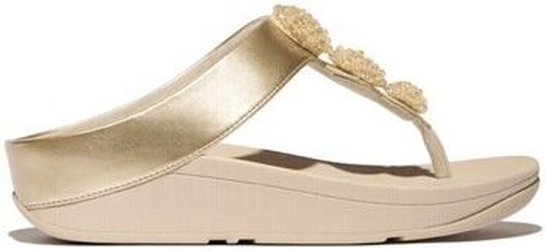 Tongs PANTOUFLE FINO BEADIE-BUTTON TOE POST ARGENT Argenté - Fitflop - Modalova