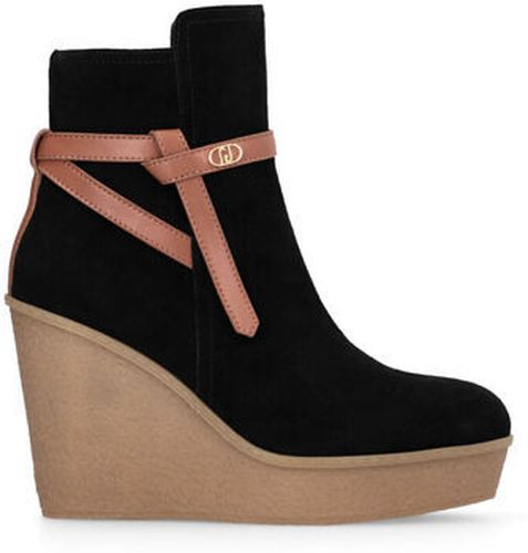 Bottines Bottines en daim avec semelle compensée Noir - Liu jo - Modalova