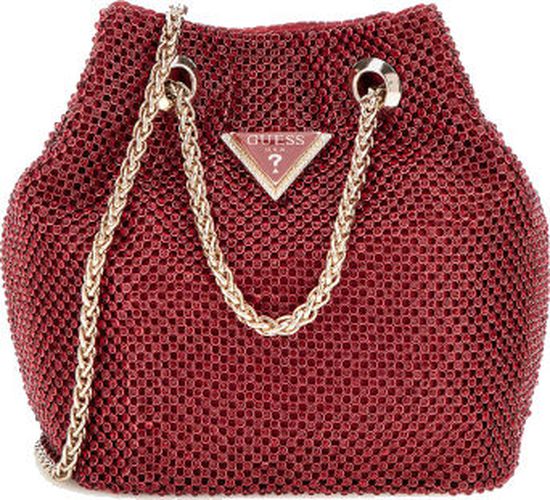 Mini sac seau Zalina strass Rouge - Guess - Modalova