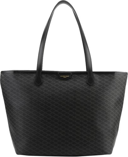 Grand shopping en cuir Waves Noir - Pourchet - Modalova