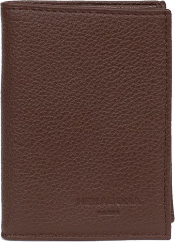 Porte cartes en cuir Confort Hexagona Chocolat - Bemon - Modalova