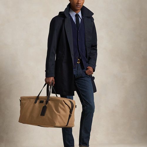 Sac de voyage en toile bordé de cuir - Polo Ralph Lauren - Modalova