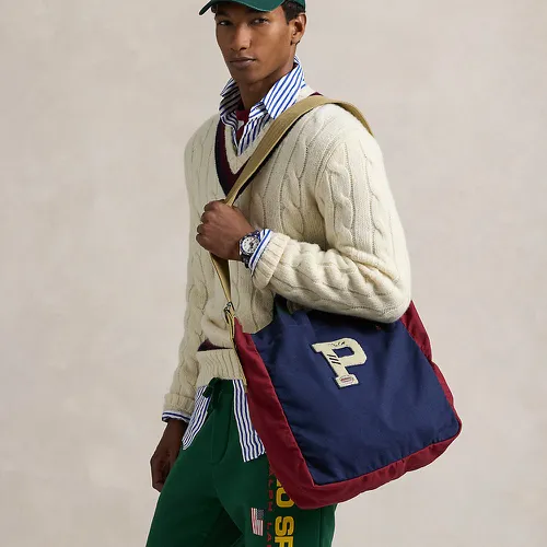 Cabas en toile en color-block - Polo Ralph Lauren - Modalova