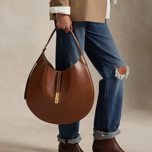 Grand sac Shoulder Polo ID en vachette - Polo Ralph Lauren - Modalova