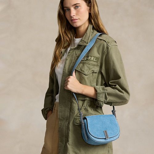 Sac Mini Saddle Bag Polo ID en daim - Polo Ralph Lauren - Modalova