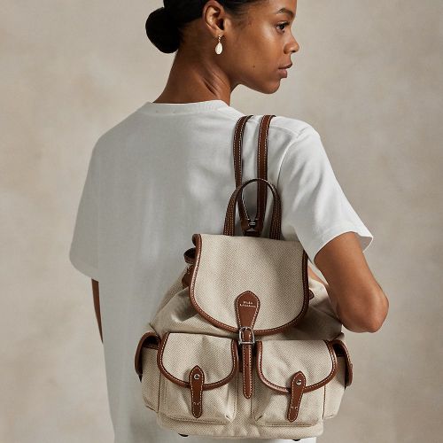 Sac à dos Bellport en toile et cuir - Polo Ralph Lauren - Modalova