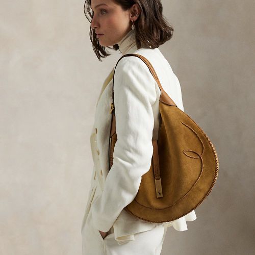 Grand Sac Shoulder Polo ID western daim - Polo Ralph Lauren - Modalova