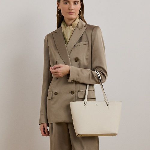 Cabas Karly moyen cuir motif hachuré - Lauren - Modalova