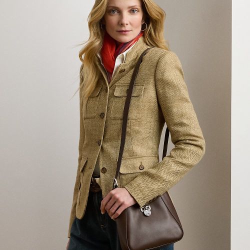 Petit sac porté épaule Tanner en cuir - Lauren - Modalova