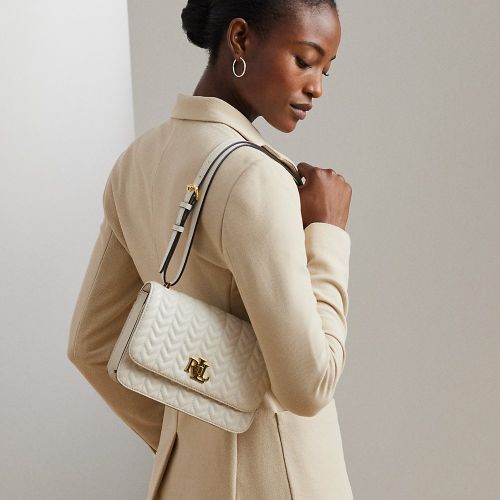 Sac moyen Sophee cuir nappa matelassé - Lauren - Modalova