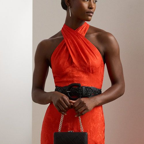 Petite pochette Franki en cuir tressé - Lauren - Modalova
