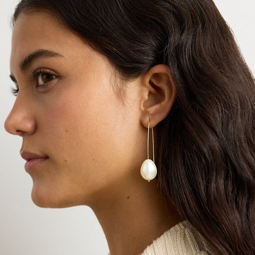 Pendants d'oreille plaqués or à perles - Lauren - Modalova
