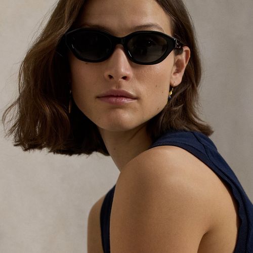 Lunettes Polo Rectangle œil-de-chat - Polo Ralph Lauren - Modalova