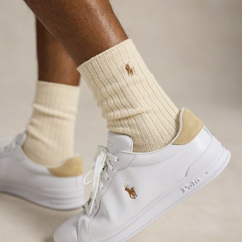 Baskets traditionnelles Court II en cuir - Polo Sport - Modalova