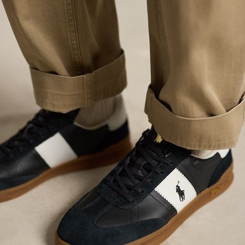 Baskets Heritage Aera en cuir et daim - Polo Ralph Lauren - Modalova