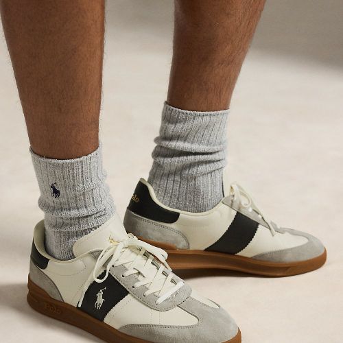 Baskets Heritage Aera en cuir et daim - Polo Ralph Lauren - Modalova