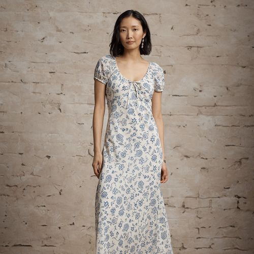 Robe à motif fleuri en voile - RRL - Modalova