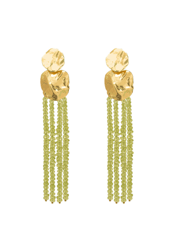 Liliana Green Earrings - Lavani Jewels - Modalova