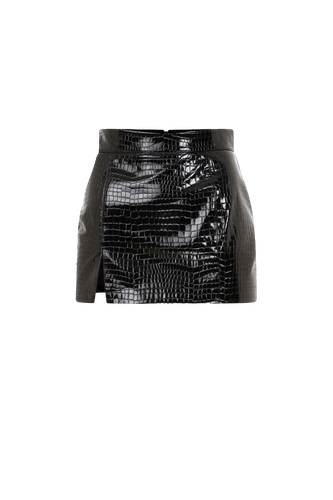 Nora - Croco Mini Skirt - ILA - Modalova