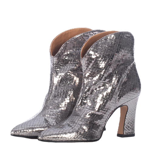 TEXTURED SILVER BOOTIES - Toral - Modalova