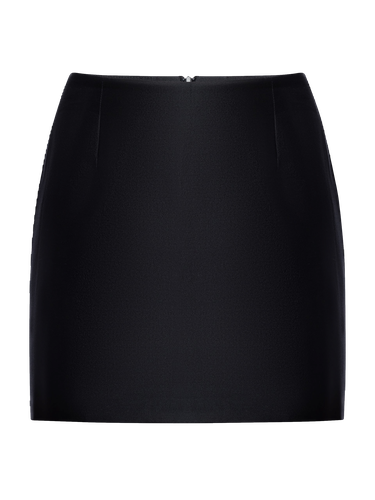 Silk-blend mini skirt - NDS The Label - Modalova