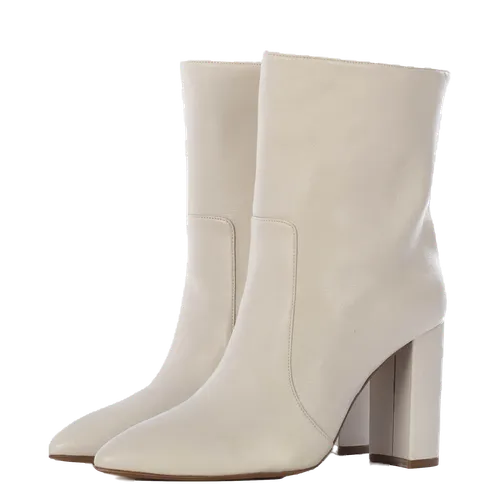 TORAL OFF-WHITE LEATHER ANKLE BOOTS - Toral - Modalova