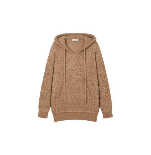 HOODED TEDDY BOUCLÉ CASUAL SWEATSHIRT - XS - Sweatshirts - CRUSH Collection - Modalova