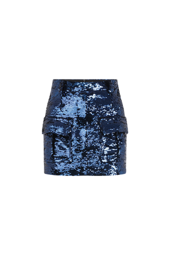 Liza - Sequin Mini Skirt With Cargo Pockets - ILA - Modalova