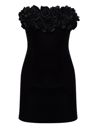 Strapless Velour Mini Dress - NDS The Label - Modalova
