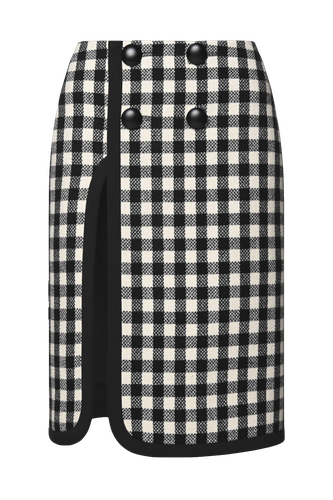 CHECKED MIDI SKIRT - KEBURIA - Modalova