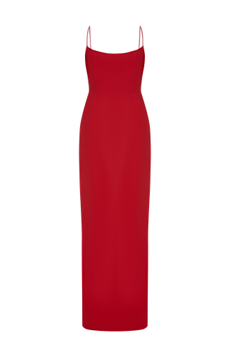 MAXI DRESS WITH STRAPS RED - BALYKINA - Modalova