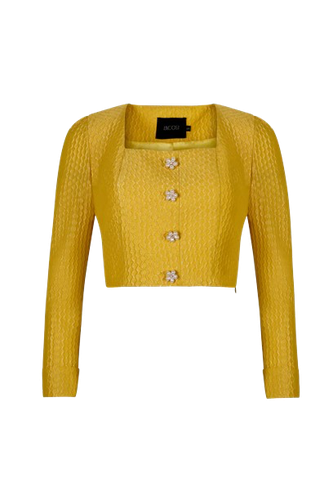 Nº03 Cropped top with jewel buttons - ANCOST - Modalova