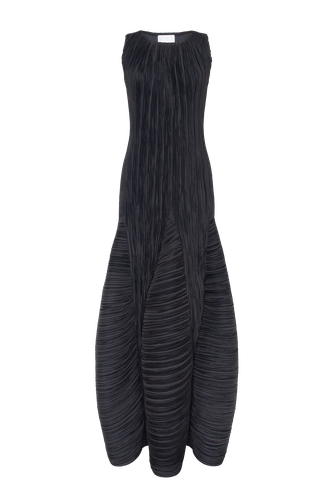 Maxi sleeveless pleated DRESS - Tamar Keburia - Modalova