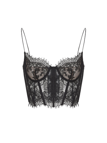 Audrina Lace Top (Black) - Nana Jacqueline - Modalova