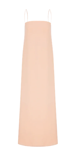 Aella Long Dress in Apricot Cream - Nazli Ceren - Modalova