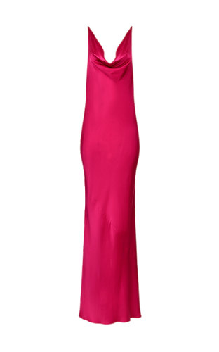 Venice Fuschia Silk Slip Dress - Francesca Miranda - Modalova